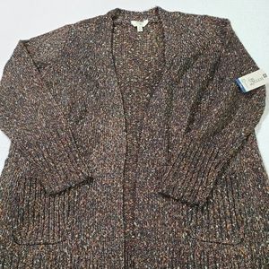 NWT size 0x Terra and Sky sweater cardigan